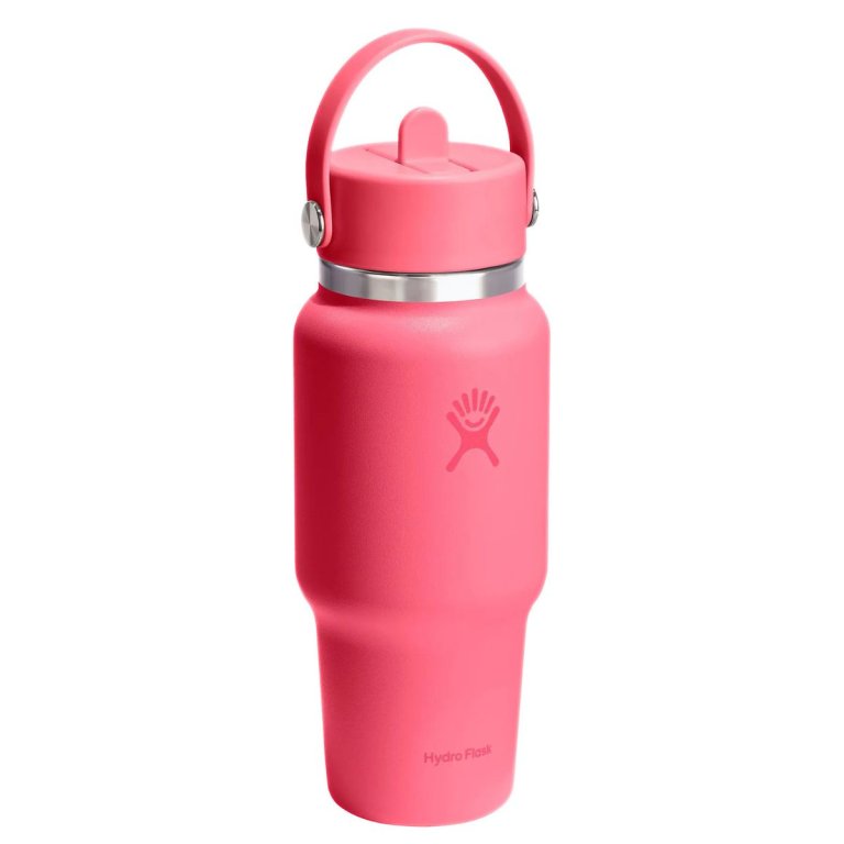 Fľaša Hydro Flask 24 oz (709 ml) so širokou slamkou - ružová