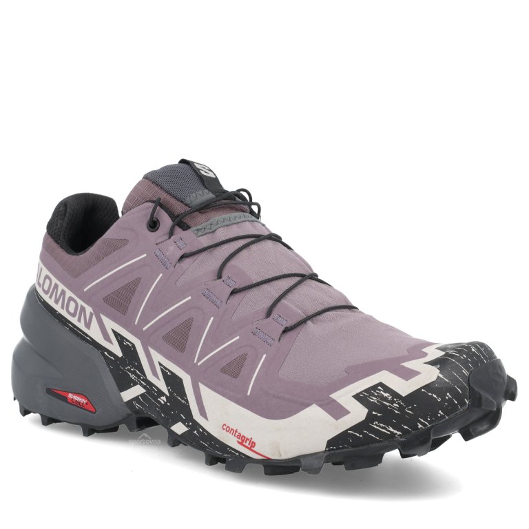 Взуття Salomon Speedcross 6 Wide W - фіолетовий/сірий