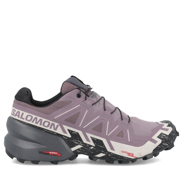 Взуття Salomon Speedcross 6 Wide W - фіолетовий/сірий