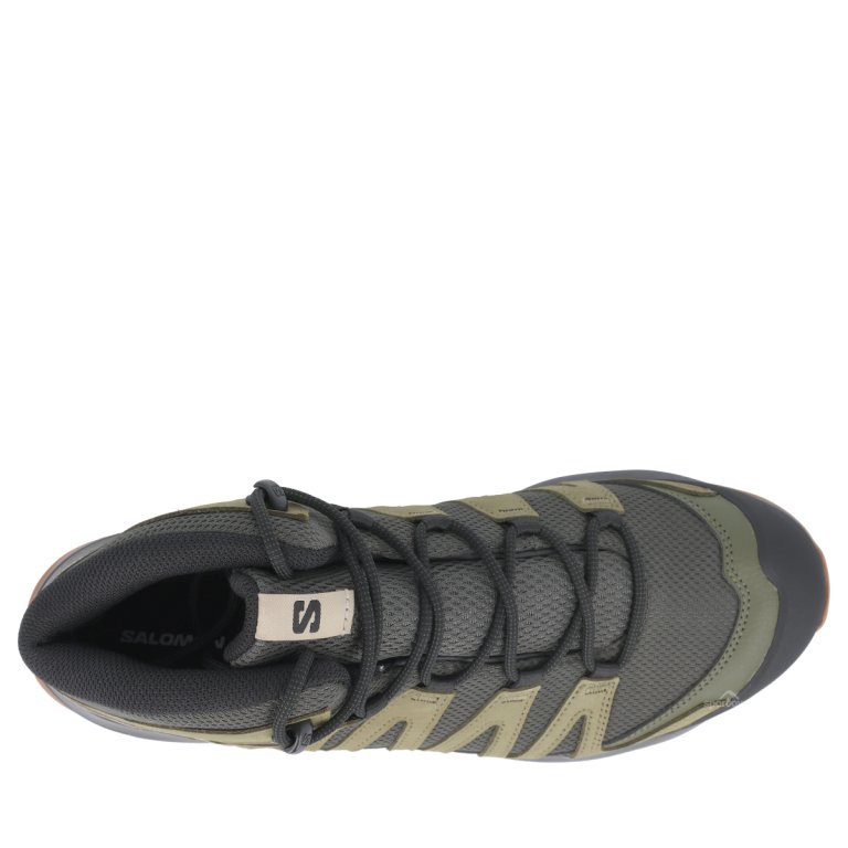 Взуття Salomon X-Adventure Recon Mid GTX M - зелено / сірі