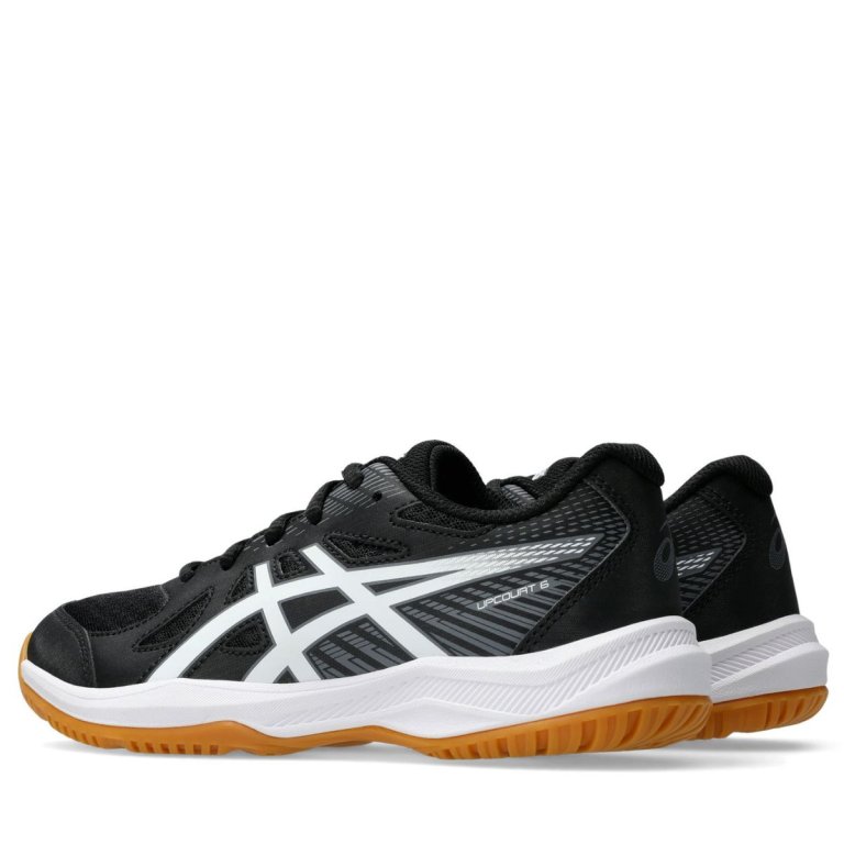 Кросівки для закритих приміщень Asics Upcourt 6 GS J - чорна/біла