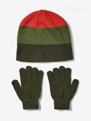 Set Under Armour Beanie Glove Combo Jr Green