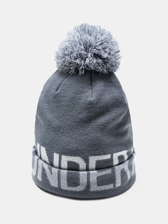 Čepice Under Armour Graphic Pom Beanie Wmn Gray