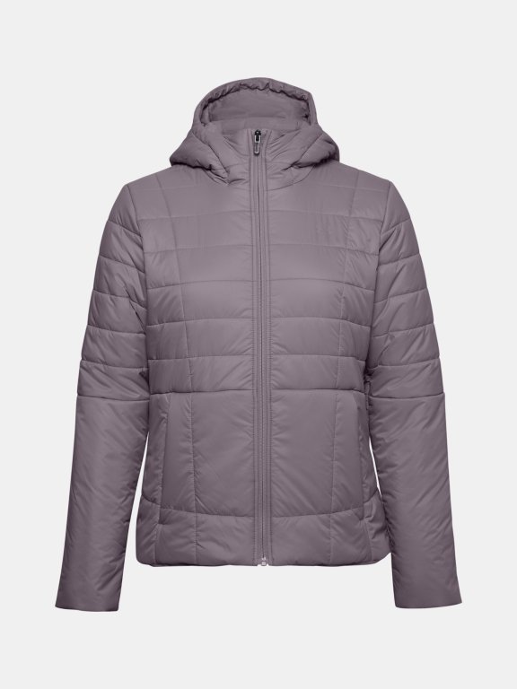 Bunda Under Armour Insulated Hooded Jkt Wmn - fialová