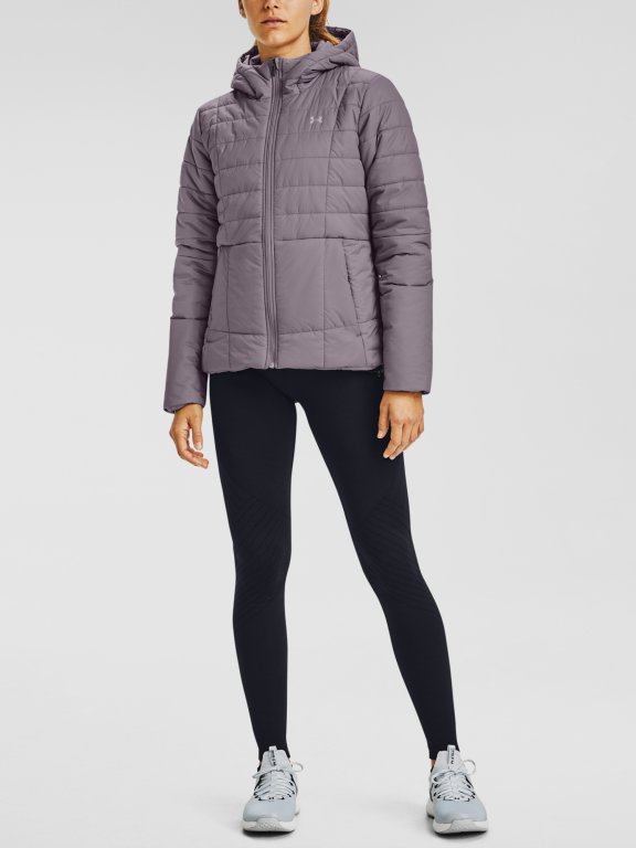 Bunda Under Armour Insulated Hooded Jkt Wmn - fialová