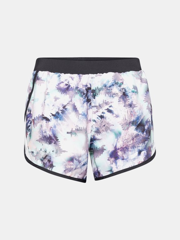 Kraťasy Under Armour Fly By 2.0 Printed Short Wmn Blue