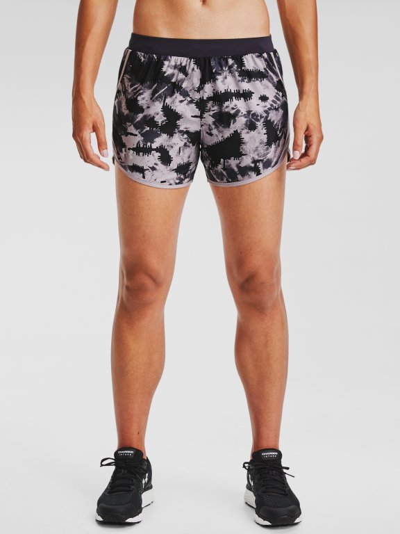Kraťasy Under Armour UA Fly By 2.0 Printed Short Wmn Purple