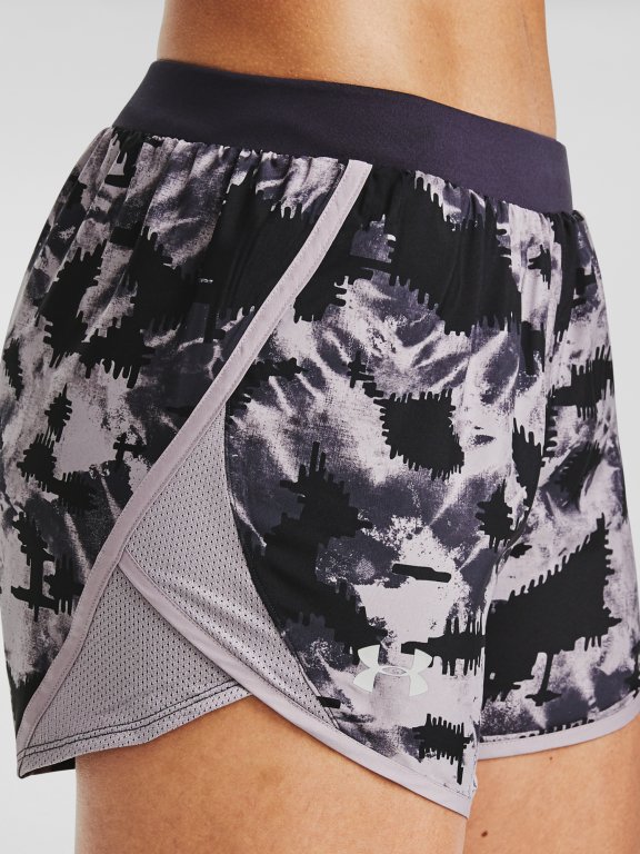 Kraťasy Under Armour UA Fly By 2.0 Printed Short Wmn Purple
