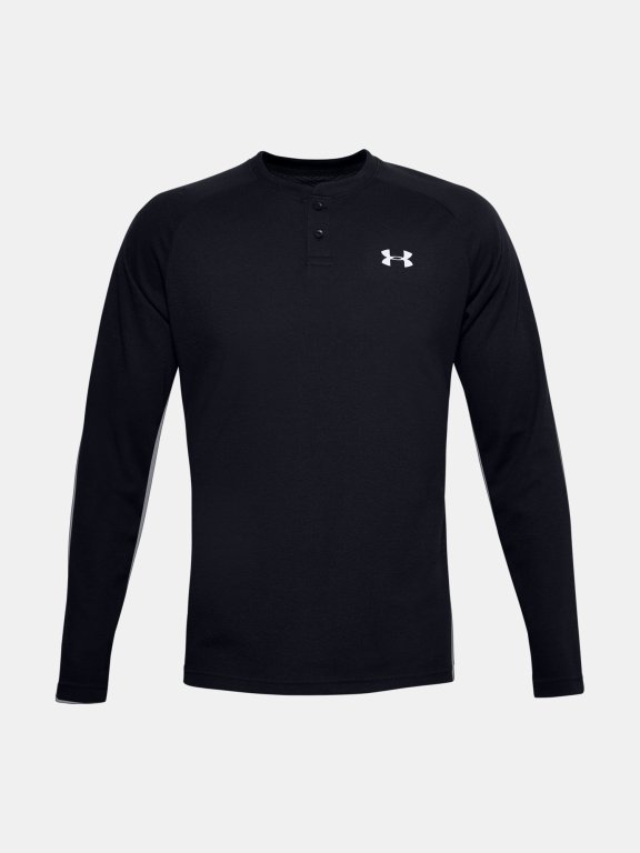 Tričko Under Armour Cgi Henley Man black