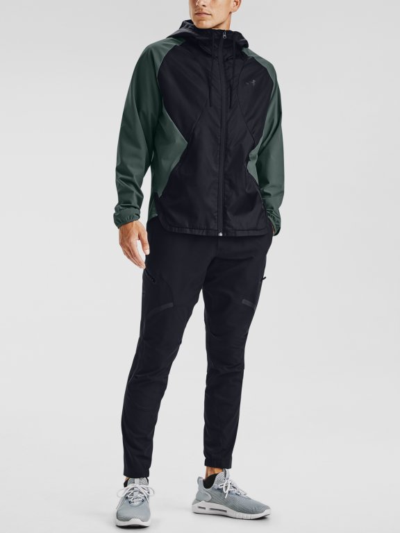 Under Armour Stretch-Woven Bunda s kapucňou Man gray green