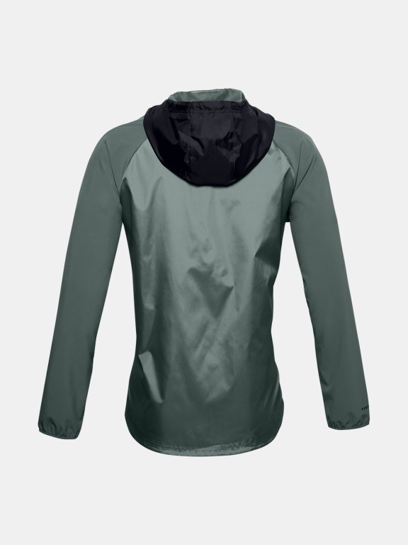 Under Armour Stretch-Woven Bunda s kapucňou Man gray green