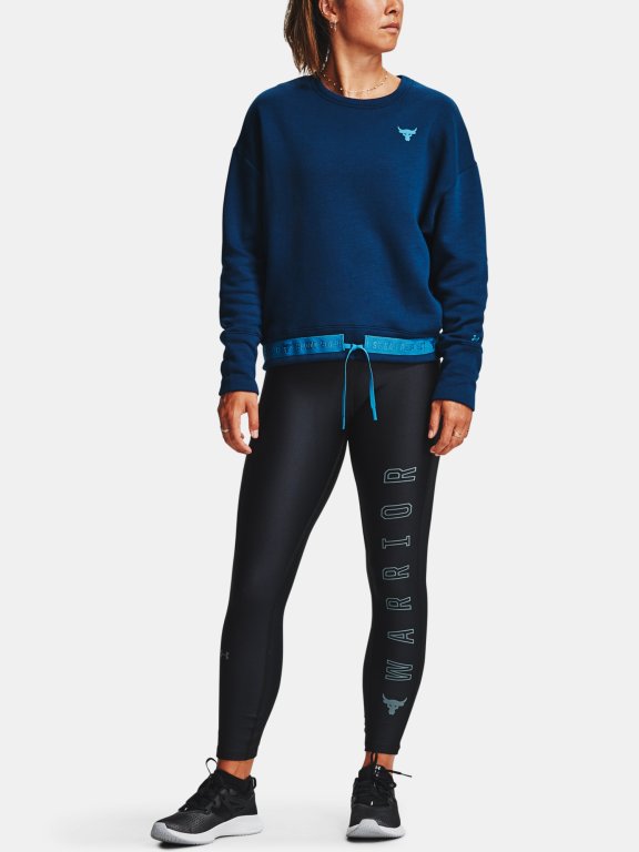 Mikina Under Armour Prjct Rock CC Fleece Crew Wmn Blue
