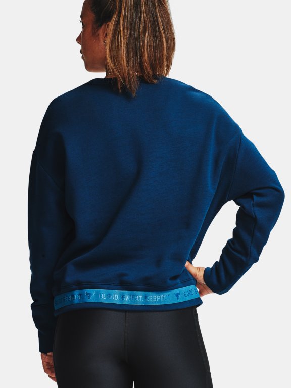 Mikina Under Armour Prjct Rock CC Fleece Crew Wmn Blue