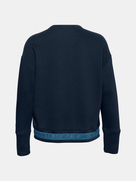 Mikina Under Armour Prjct Rock CC Fleece Crew Wmn Blue