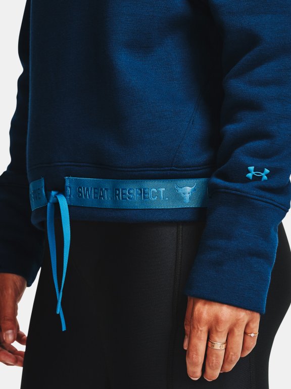 Mikina Under Armour Prjct Rock CC Fleece Crew Wmn Blue