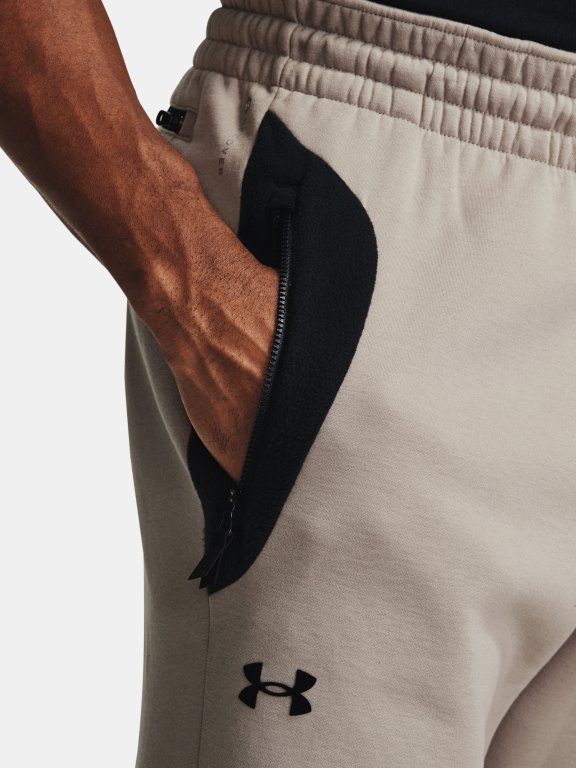Under Armour Recover Fleecové nohavice Man Brown