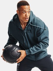 Mikina Under Armour Rival Fleece AMP FZ HD Man Blue
