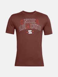 Triko Under Armour Multicolor Collegiate Ss Man Red