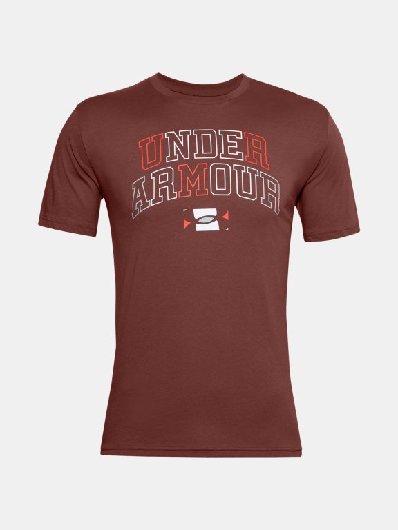 Triko Under Armour Multicolor Collegiate Ss Man Red