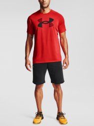 Футболка Under Armour Big Logo Tech Ss Man червона