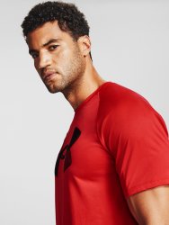 Футболка Under Armour Big Logo Tech Ss Man червона