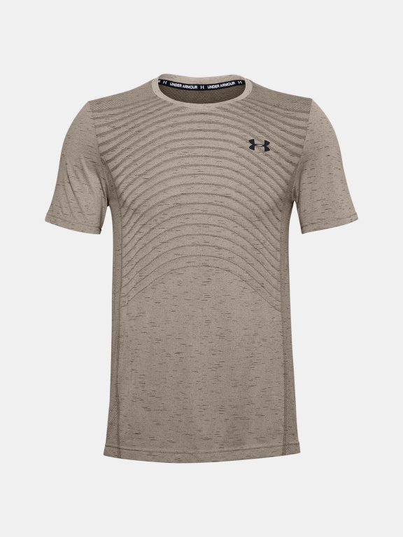 Triko Under Armour Seamless Wave SS Man Brown