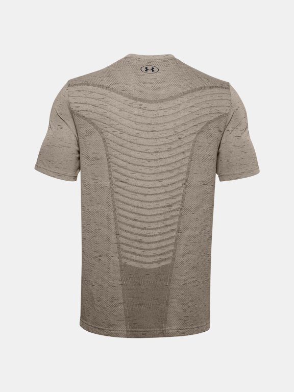 Triko Under Armour Seamless Wave SS Man Brown
