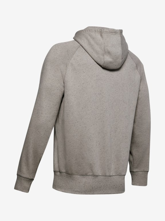 Mikina Under Armour Speckled Fleece Fz Hoodie Man Green