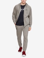 Mikina Under Armour Speckled Fleece Fz Hoodie Man Green
