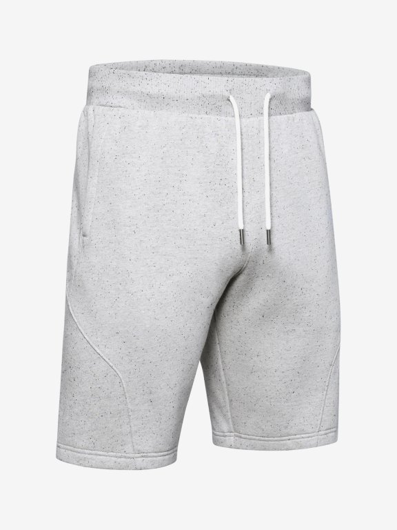 Kraťasy Under Armour Speckled Fleece Shorts Man White