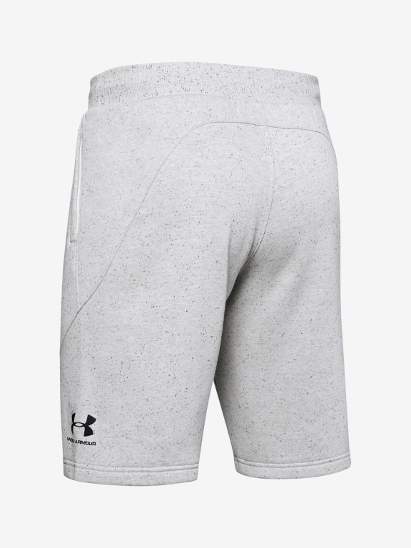 Kraťasy Under Armour Speckled Fleece Shorts Man White