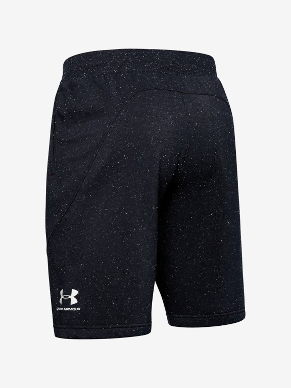 Kraťasy Under Armour Speckled Fleece Short Man Black