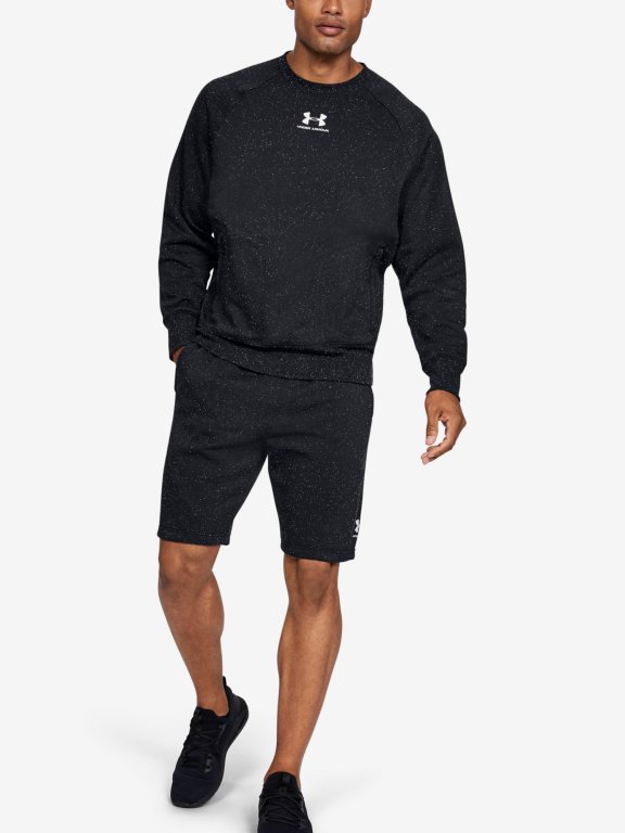 Kraťasy Under Armour Speckled Fleece Short Man Black