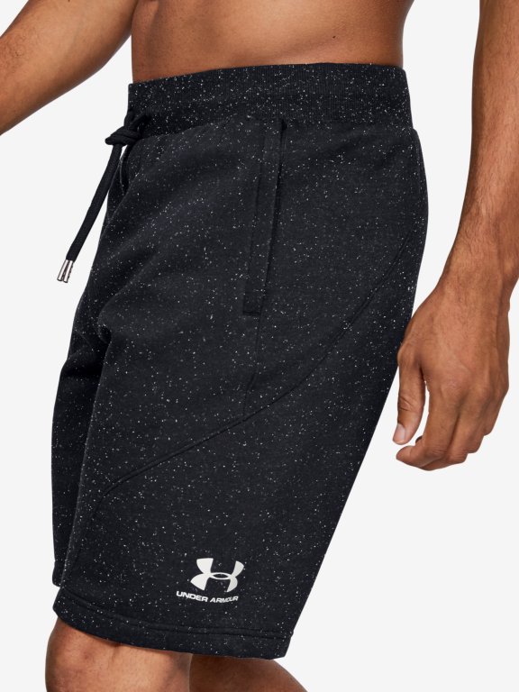 Kraťasy Under Armour Speckled Fleece Short Man Black