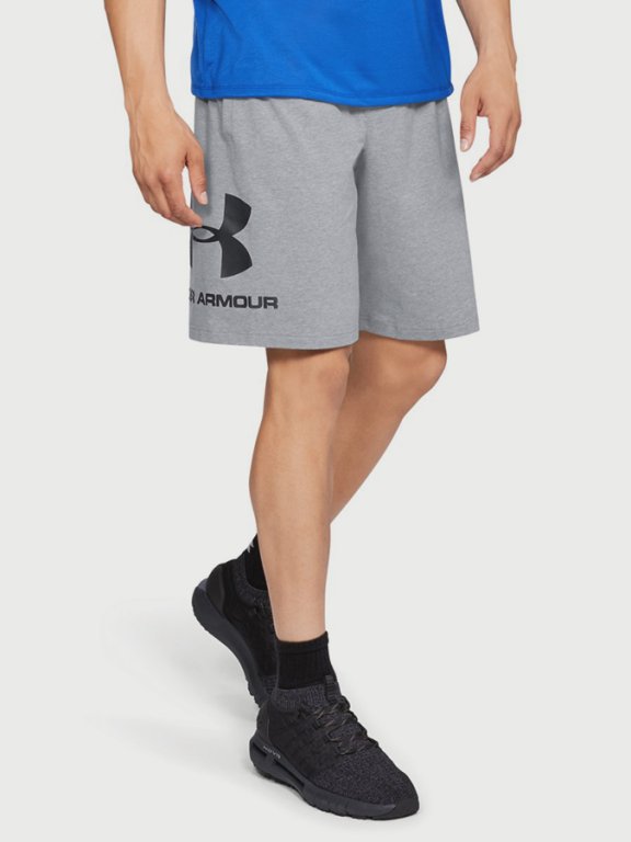 Kraťasy Under Armour Sportstyle Cotton Graphic Short Man Gray