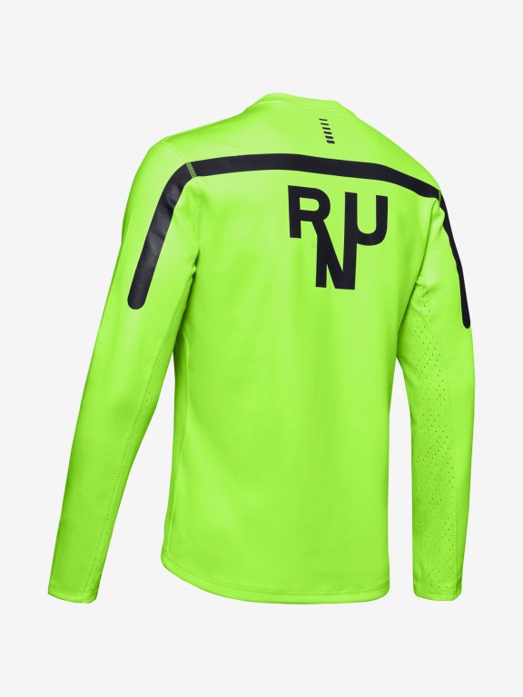 Triko Under Armour Qualifier Coldgear Longsleeve Man Green