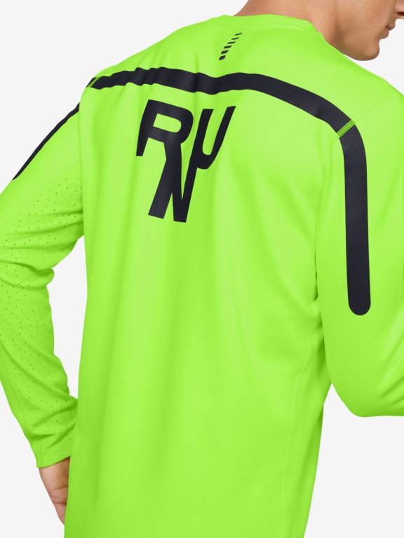 Triko Under Armour Qualifier Coldgear Longsleeve Man Green