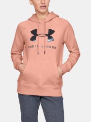 Mikina Under Armour Rival Fleece Sportstyle Graphic Hoodie Wmn Pink