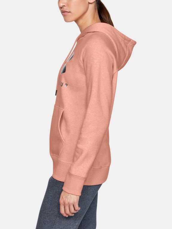Mikina Under Armour Rival Fleece Sportstyle Graphic Hoodie Wmn Pink