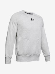 Mikina Under Armour Speckled Fleece Crew Man White