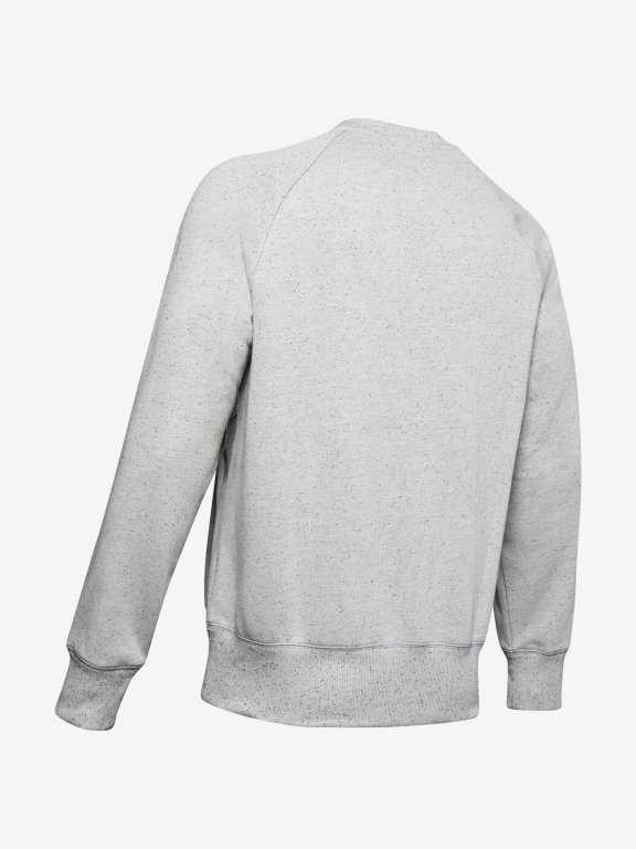 Mikina Under Armour Speckled Fleece Crew Man White