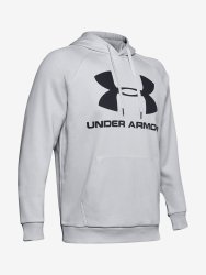 Mikina Under Armour Rival Fleece Sportstyle Logo Hoodie Man Gray