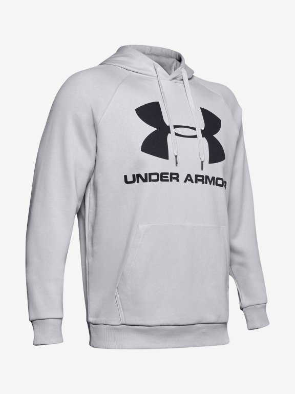 Mikina Under Armour Rival Fleece Sportstyle Logo Hoodie Man Gray