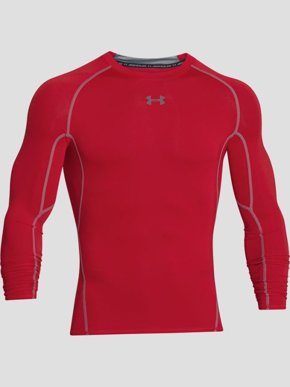 Tričko Under Armour HG LS Man Red