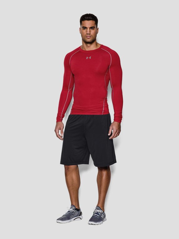 Tričko Under Armour HG LS Man Red