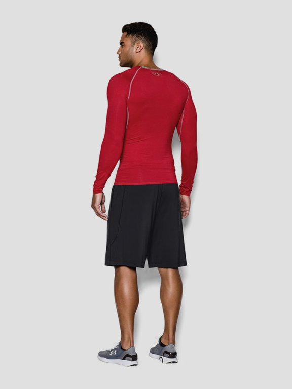 Tričko Under Armour HG LS Man Red