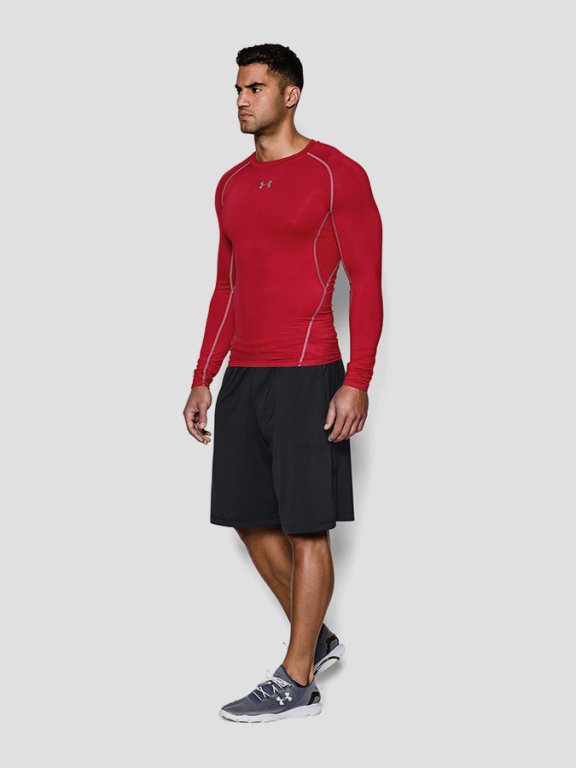 Tričko Under Armour HG LS Man Red