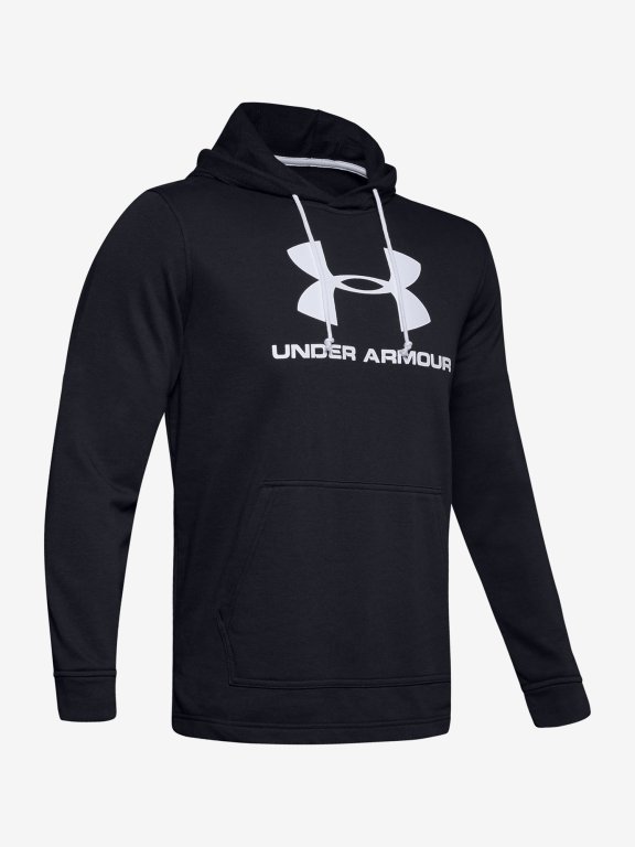 Mikina Under Armour Sportstyle Terry Logo Hoodie Man Black