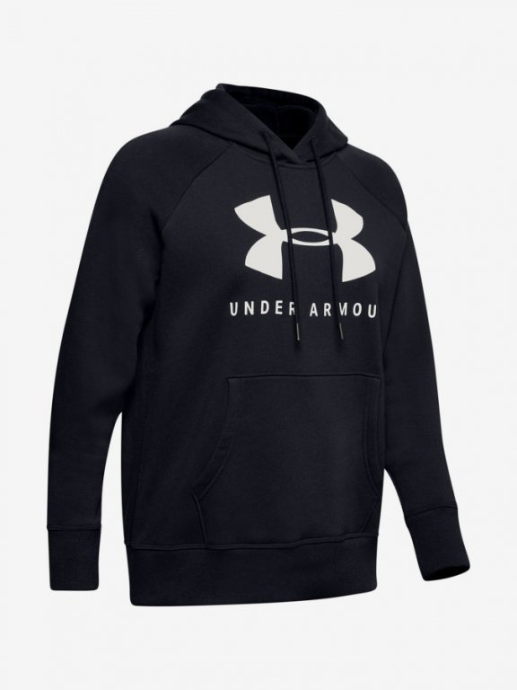 Mikina Under Armour Rival Fleece Sportstyle Graphic Hoodie Wmn Black