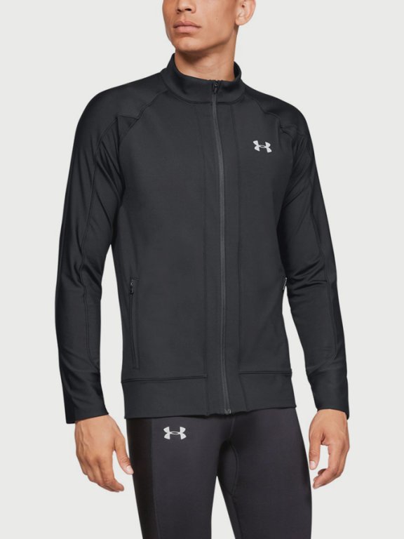 Bunda Under Armour Coldgear Run Knit Jacket Man Black
